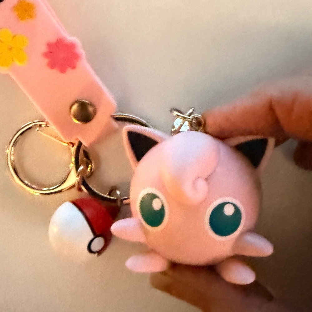 Pokémon Jiggypuff Keychain with Strap - Picture 4 of 8